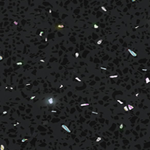 Shower Panel Black Sparkle